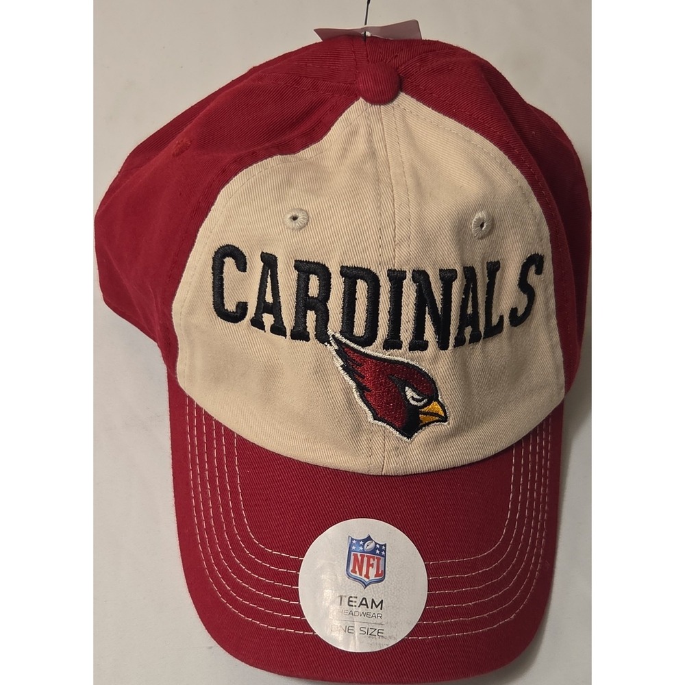NFL Team Apparel Arizona Cardinals NFL Football Cap Hat One Size Red/Beige